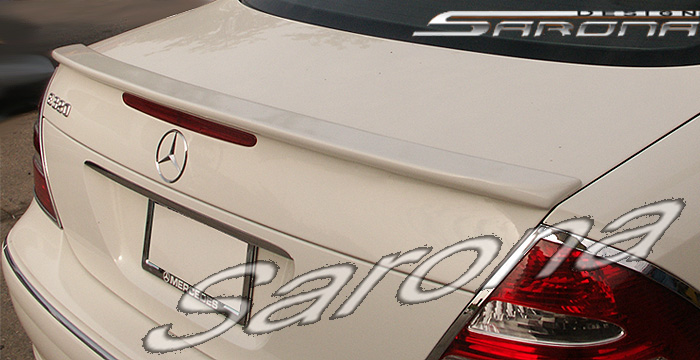 Custom 03-04 E Class Wing # 92-14  Sedan Trunk Wing (2003 - 2009) - $279.00 (Manufacturer Sarona, Part #MB-009-TW)